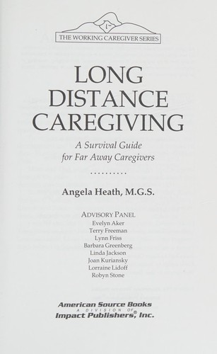 Long distance caregiving