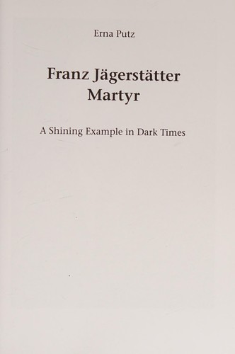 Franz Jägerstätter - martyr