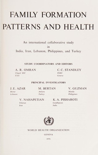 Family formation patterns and health