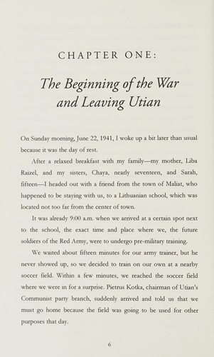 To survive and to tell the story