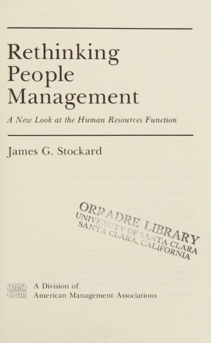 Rethinking people management