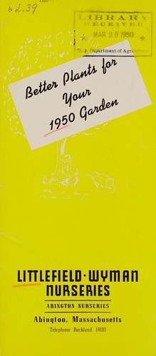 Better plants for your 1950 garden