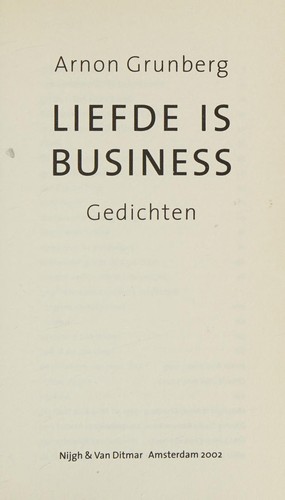 Liefde is business