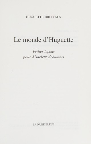 Le monde d'Huguette