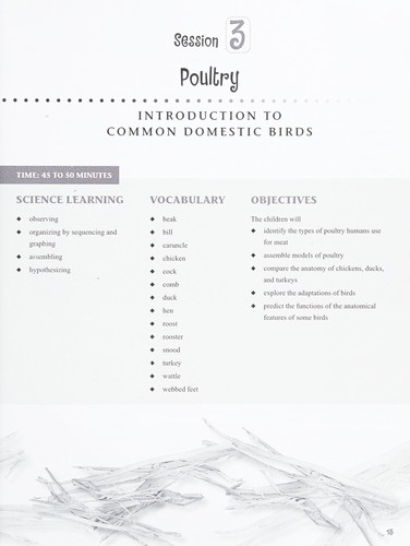 Introduction to poultry for youth