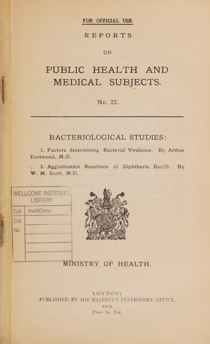 Bacteriological studies