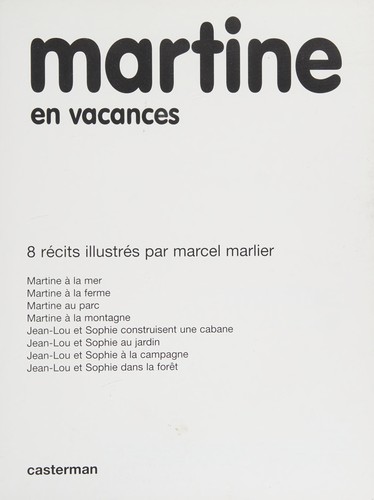 MARTINE EN VACANCES