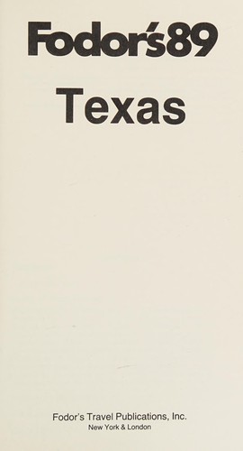 Fodors-Texas '89