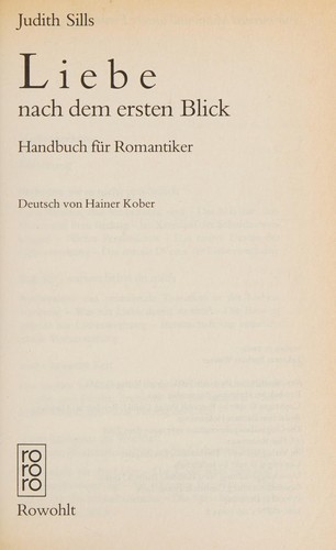 Liebe nach dem ersten Blick