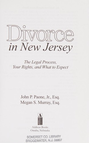 Divorce in New Jersey