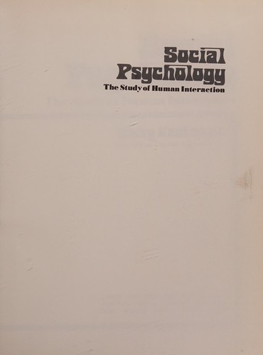 Social psychology