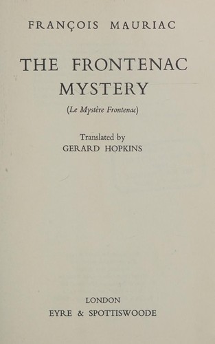 The Frontenac mystery