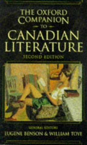 The Oxford companion to Canadian literature