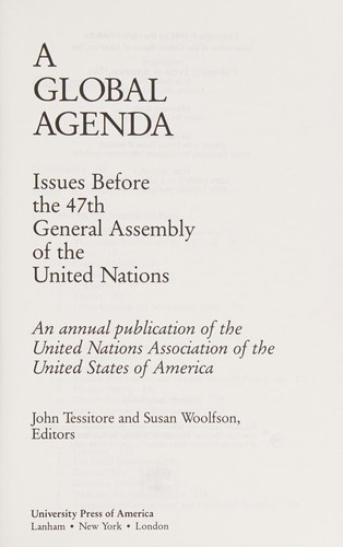 A global agenda