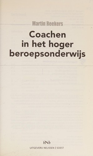 Coachen in het hoger beroepsonderwijs