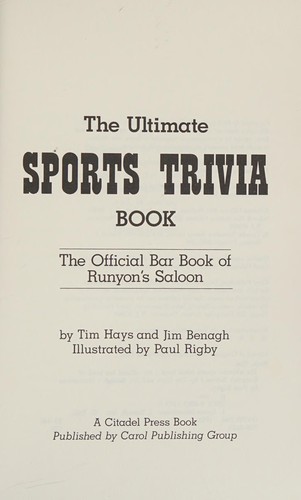 The ultimate sports trivia book