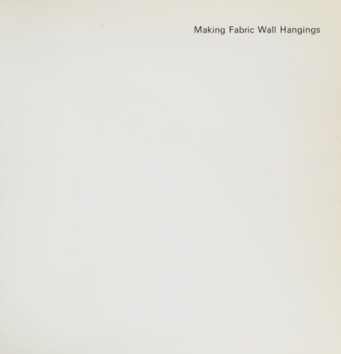 Making fabric wall hangings.