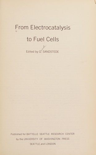 From electrocatalysis to fuel cells.