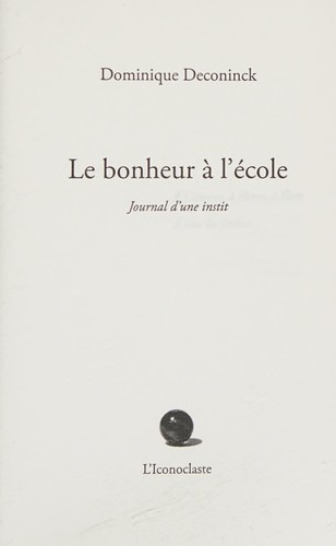 Le bonheur à l'école