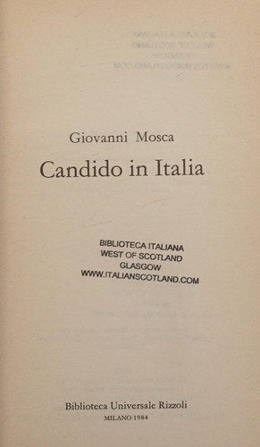 Candido in Italia