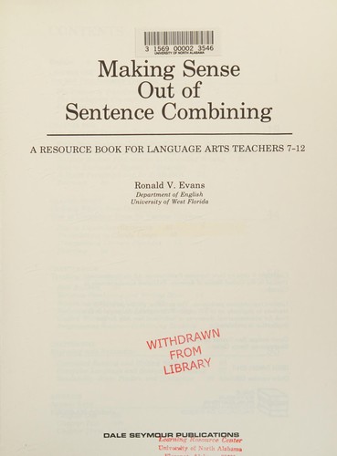 Making sense out of sentence combining