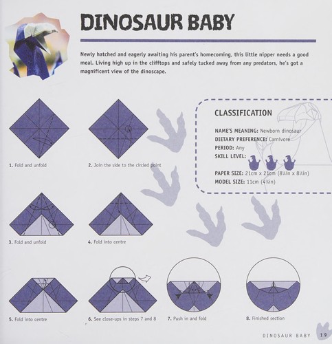 Dinosaur Origami