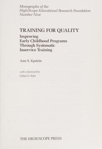 Training for quality