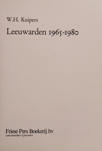Leeuwarden 1965-1980