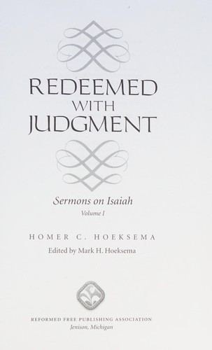 Redeemed with judgment