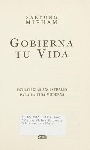 Gobierna tu vida/ Ruling Your World