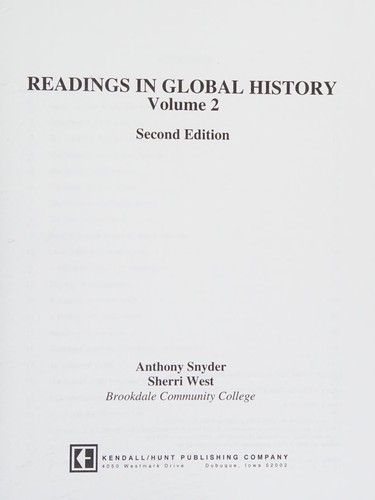 READINGS IN GLOBAL HISTORY