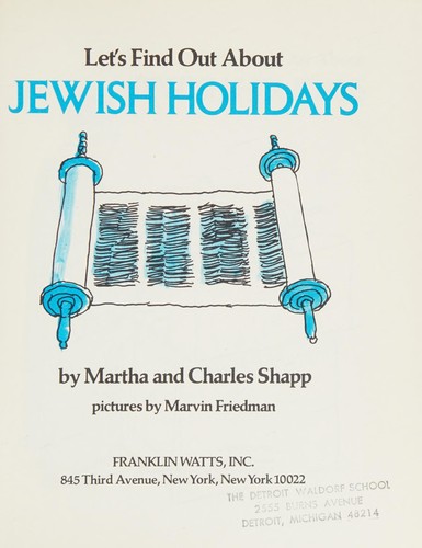 Let's find out about Jewish holidays