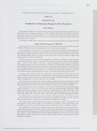 Nfpa 20