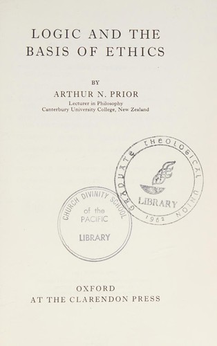 Logic and the basis of ethics