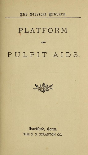 Platform and pulpit aids