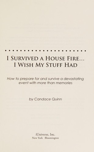 I survived a house fire-- I wish my stuff had
