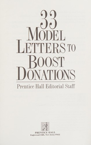 33 Model Letters Boost Donations