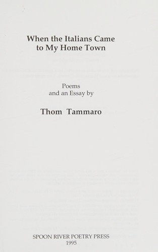 When the Italians Came to My Home Town