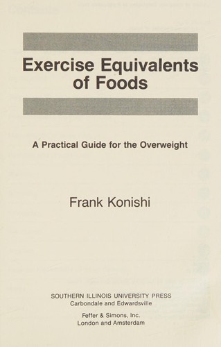 Exercise equivalents of foods