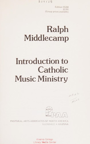 Introduction to Catholic music ministry