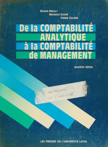 De LA Comptabilite Analytique a LA Comptabilite De Management