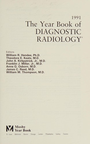 Year Book of Diagnostic Radiology, 1991 (Year Book of Diagnostic Radiology)