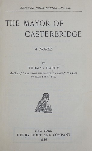 The mayor of Casterbridge