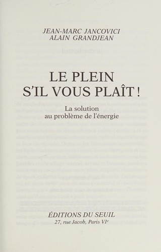 Le plein s'il vous plaît