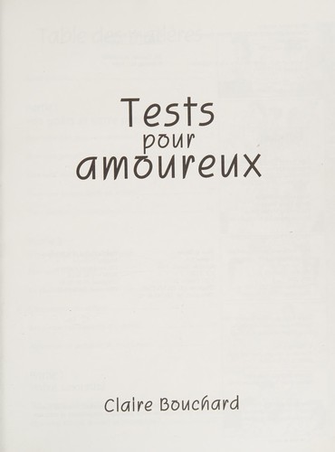 Tests pour amoureux