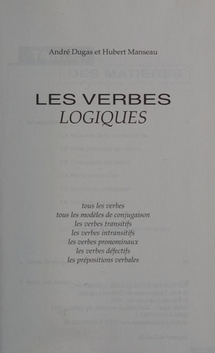 Les verbes logiques