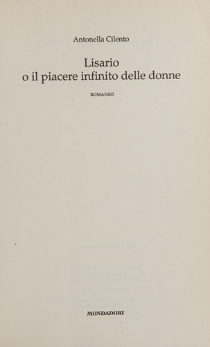 Lisario, o, Il piacere infinito delle donne