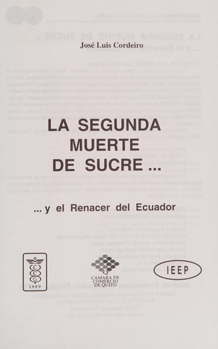 La segunda muerte de Sucre--