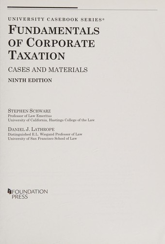 Fundamentals of Corporate Taxation