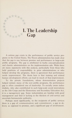 Leadership development for public service